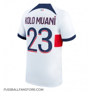 Paris Saint-Germain Randal Kolo Muani #23 Replik Auswärtstrikot 2023-24 Kurzarm